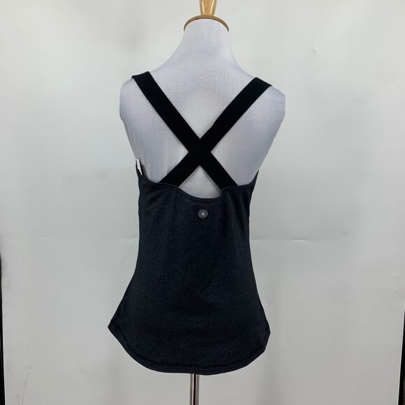 Pure NRG Athletics Tank Top Womens L Large Grey Built In Shelf Bra Padded Yoga - Picture 5 of 13
